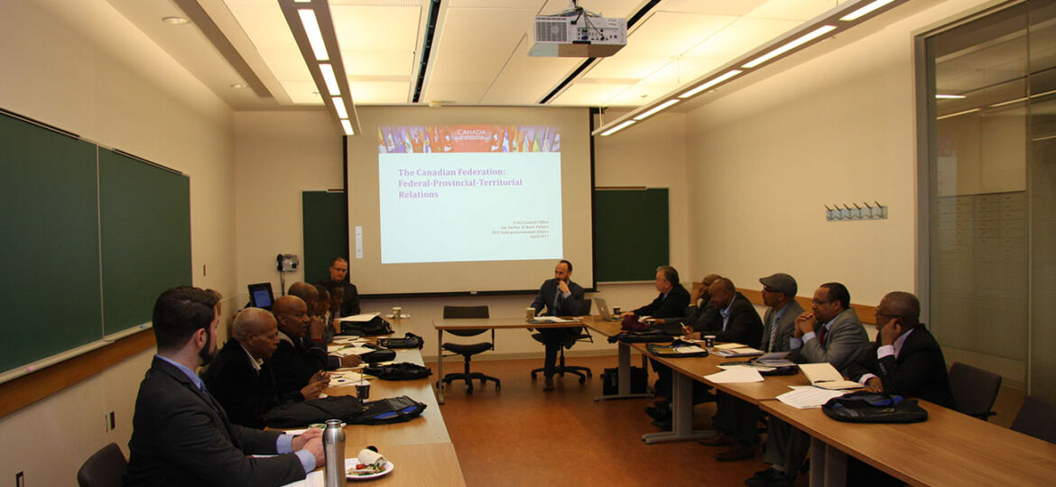 Ethiopian delegation participating in meeting in Ottawa