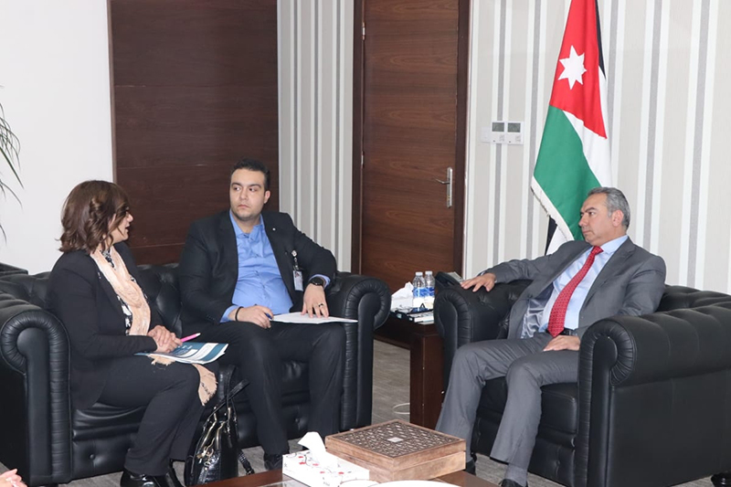 Meeting with officials in Jordan