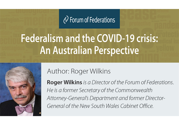 Poster for Federalism and the COVID-19 Crisis: An Australian Perspective