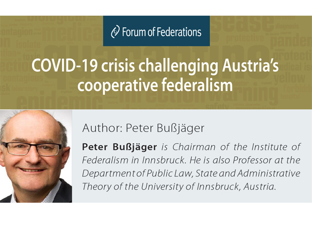Poster for COVID-18 crisis challenging Austria's cooperative federalism