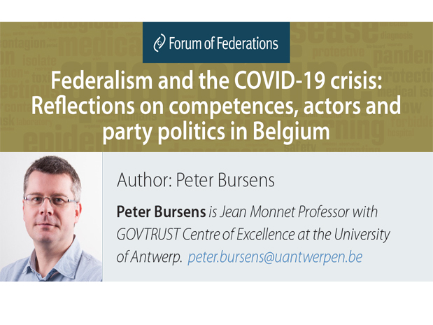 Poster for Federalism and the COVID-19 Crisis: Reflections on competences, actors and party politics in Belgium