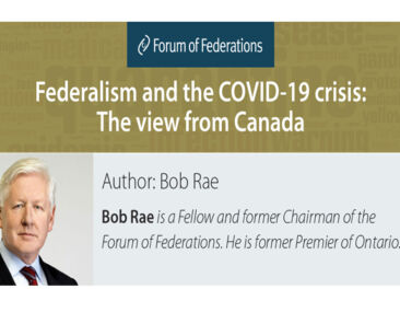Poster for Federalism and the COVID-19 Crisis: The view from Canada